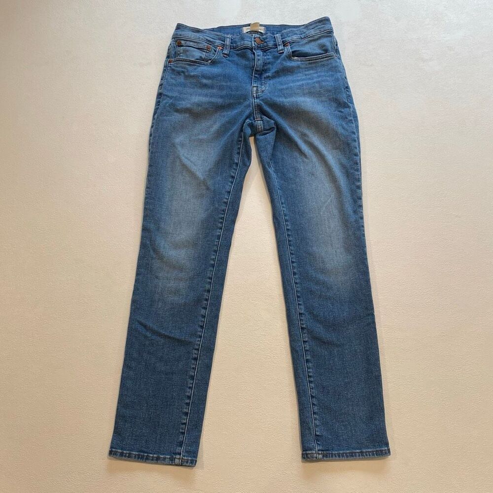 Madewell The Slim Boy Jeans Women Size 27 Medium Wash Straight Leg Denim